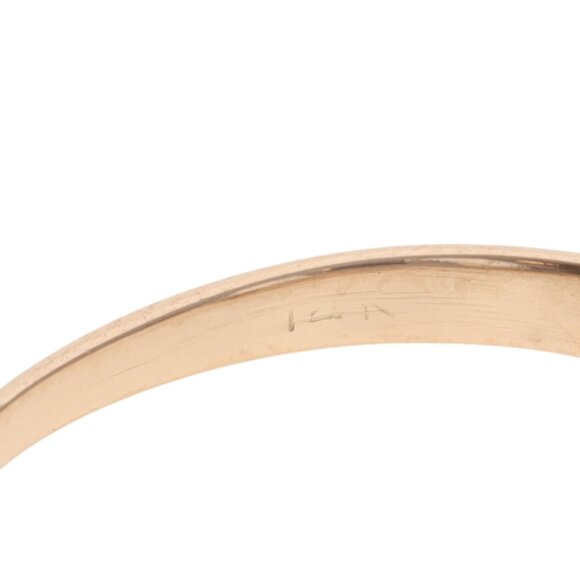 Rose Gold Diamond Victorian Three-Stone Engagement Ring 14k Mine 1.50ctw Antique - Picture 6 of 6